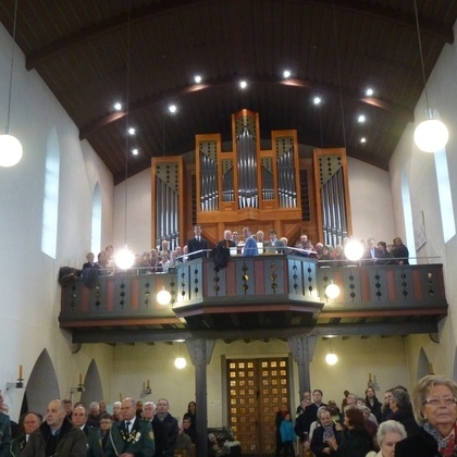 Kirchenchöre der Pfarreiengemeinschaft Alfter beim Gottesdienst zum Neujahrsempfang, © Irene Urff