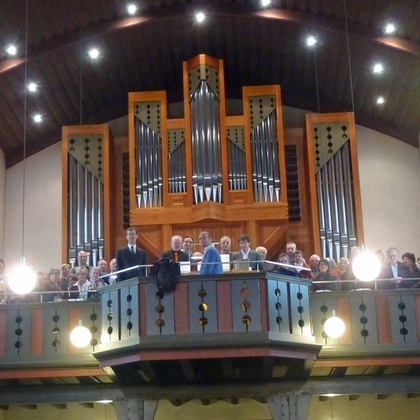 Kirchenchöre der Pfarreiengemeinschaft Alfter beim Gottesdienst zum Neujahrsempfang, © Irene Urff