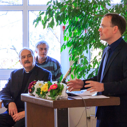 Der PGR-Vorsitzende Berthold Schlotmann bei seiner Ansprache, © David Schölgens, www.photographie-ds.com