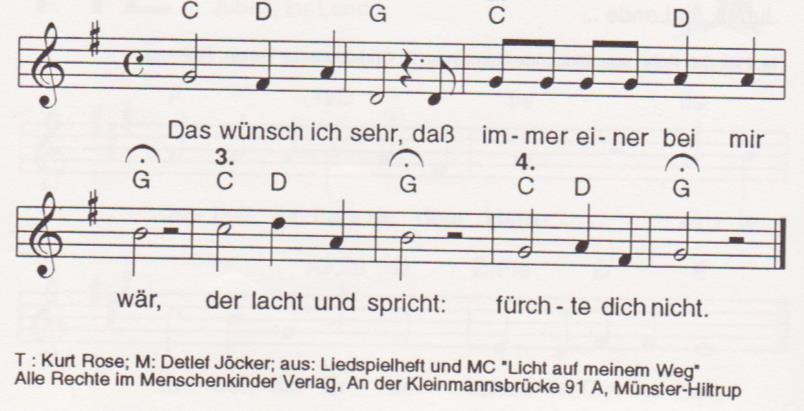 Lied; Das wünsch ich sehr